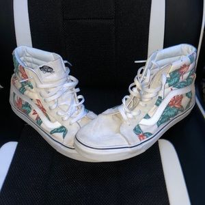High Top Floral Vans